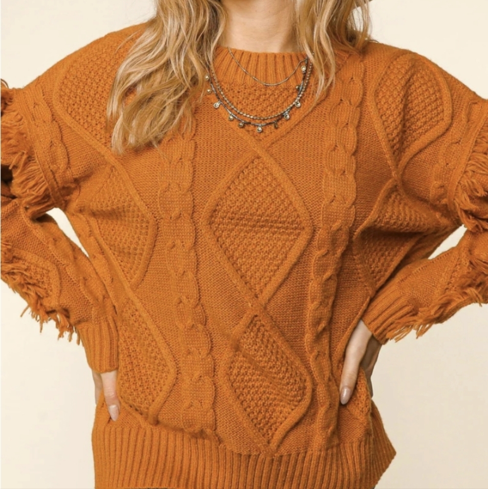 π New Fringe Detail Sweater - Picture 3 of 8